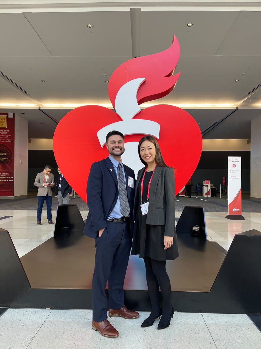 Spotted at #AHA2023: two of our PGY3s and future cardiologists John and Ruina!