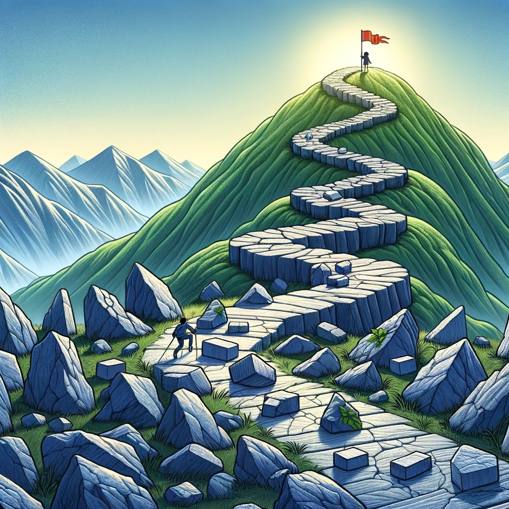 Buen día, la cima solo se alcanza superando los obstáculos del camino, piedra por piedra. En la perseverancia hallamos nuestra fuerza. ¿Cuál es el siguiente bloque en tu escalada al éxito? 🧗🏻‍♀️😉  #FelizMartes #EquipoADMM