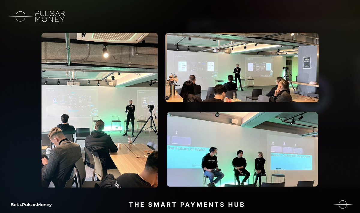 MultiversX Hub Seoul has been fantastic—a great opportunity to expand in the Asian market.

We had the pleasure of presenting the #SmartPaymentsHub and unveiling upcoming products. Expect thread about these exciting new updates.

@PulsarTransfer send 300000 MEX to 79 reactions