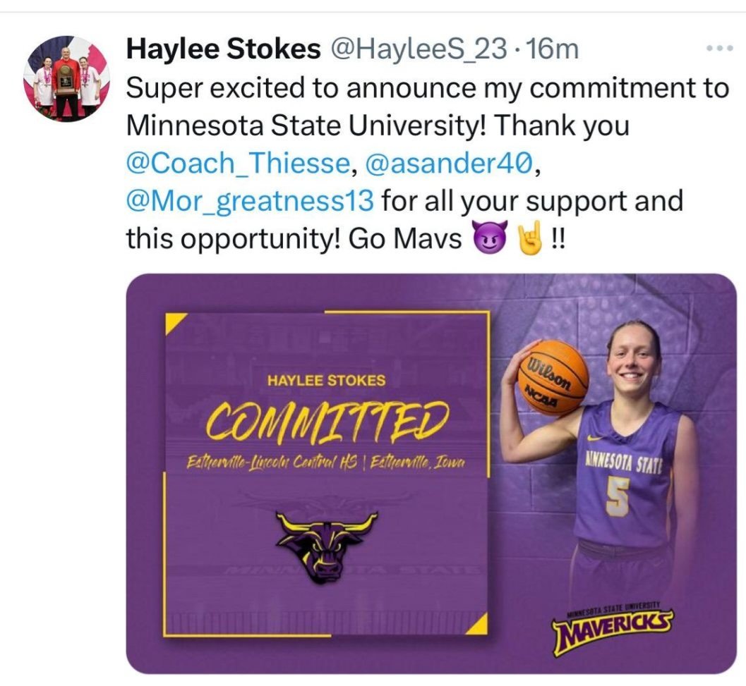 So proud of  Haylee and her work ethic. CONGRATULATIONS to you and your family!  Very glad you landed close so after this year  we can continue to support and watch you grow.