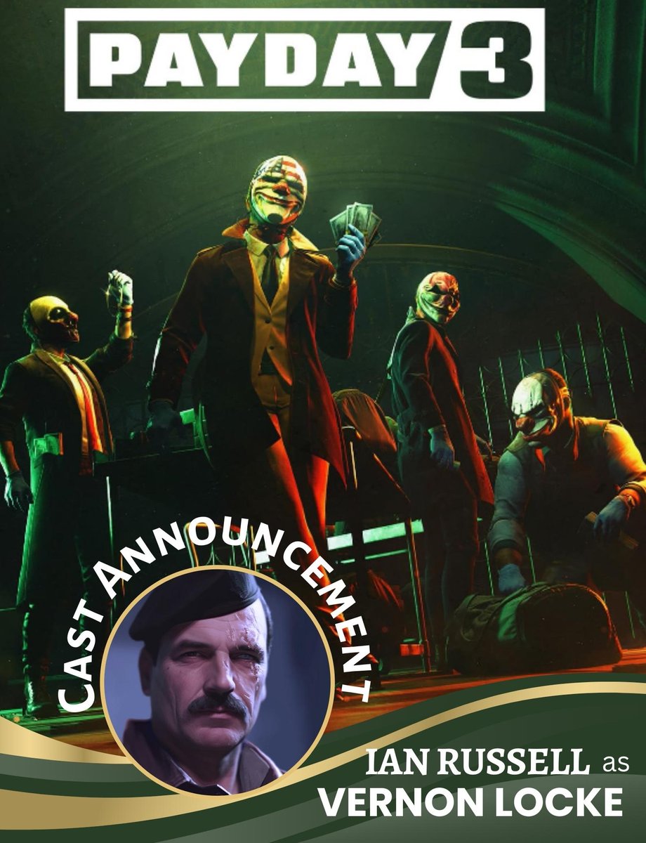 Yes... It's official... I'm back. I've been sitting on this for months but it's a happy day for me to finally say Locke in is Payday3 #payday3 #gamingvoice #videogames #castingannouncement #voiceactor