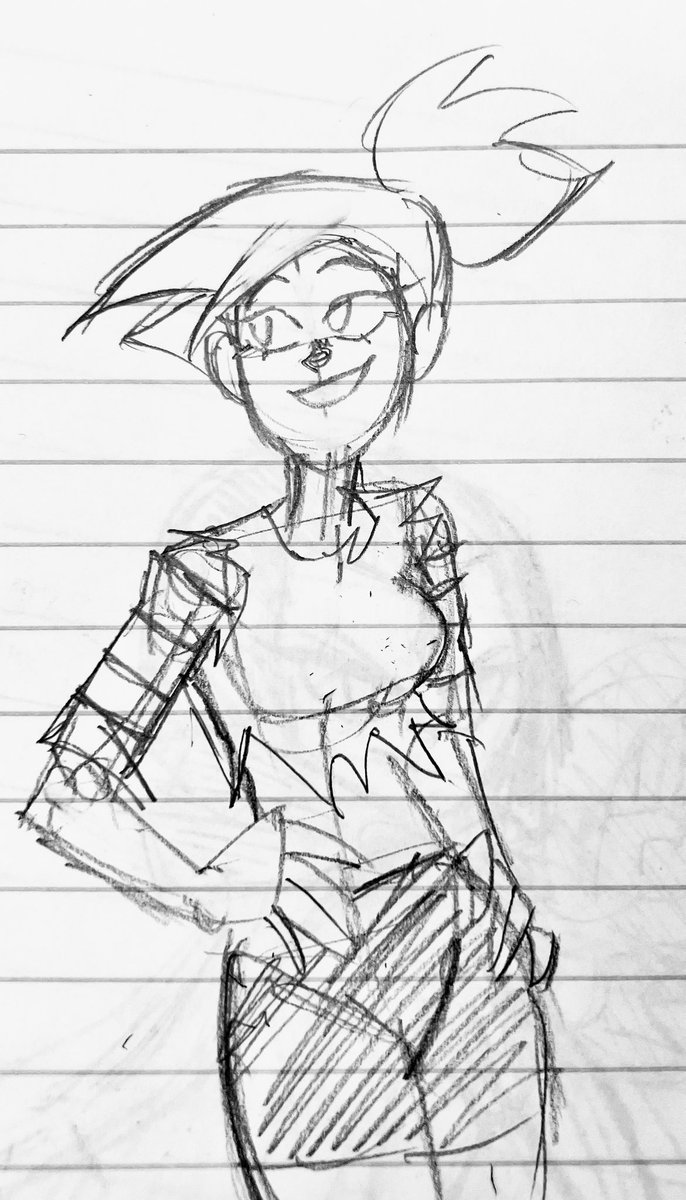 I don’t really talk about it much but I used to be obsessed with ok ko, did a lil sketch of enid