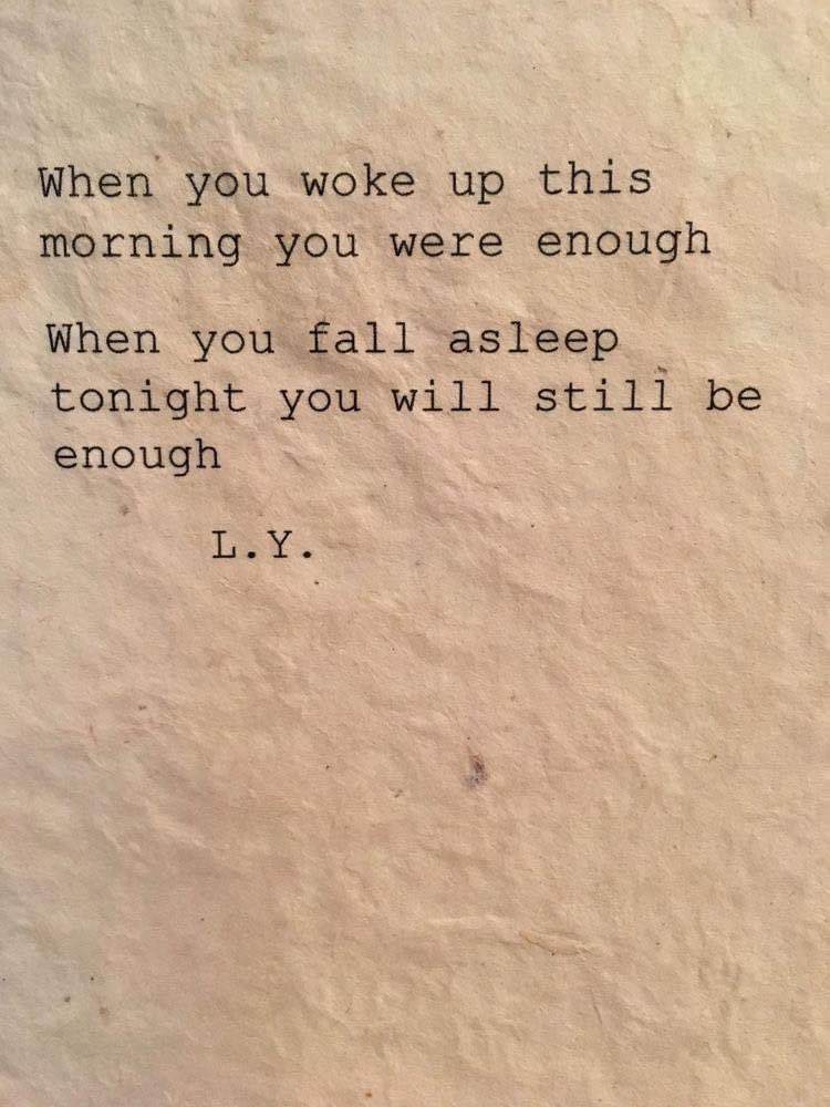 Enough. ❤️