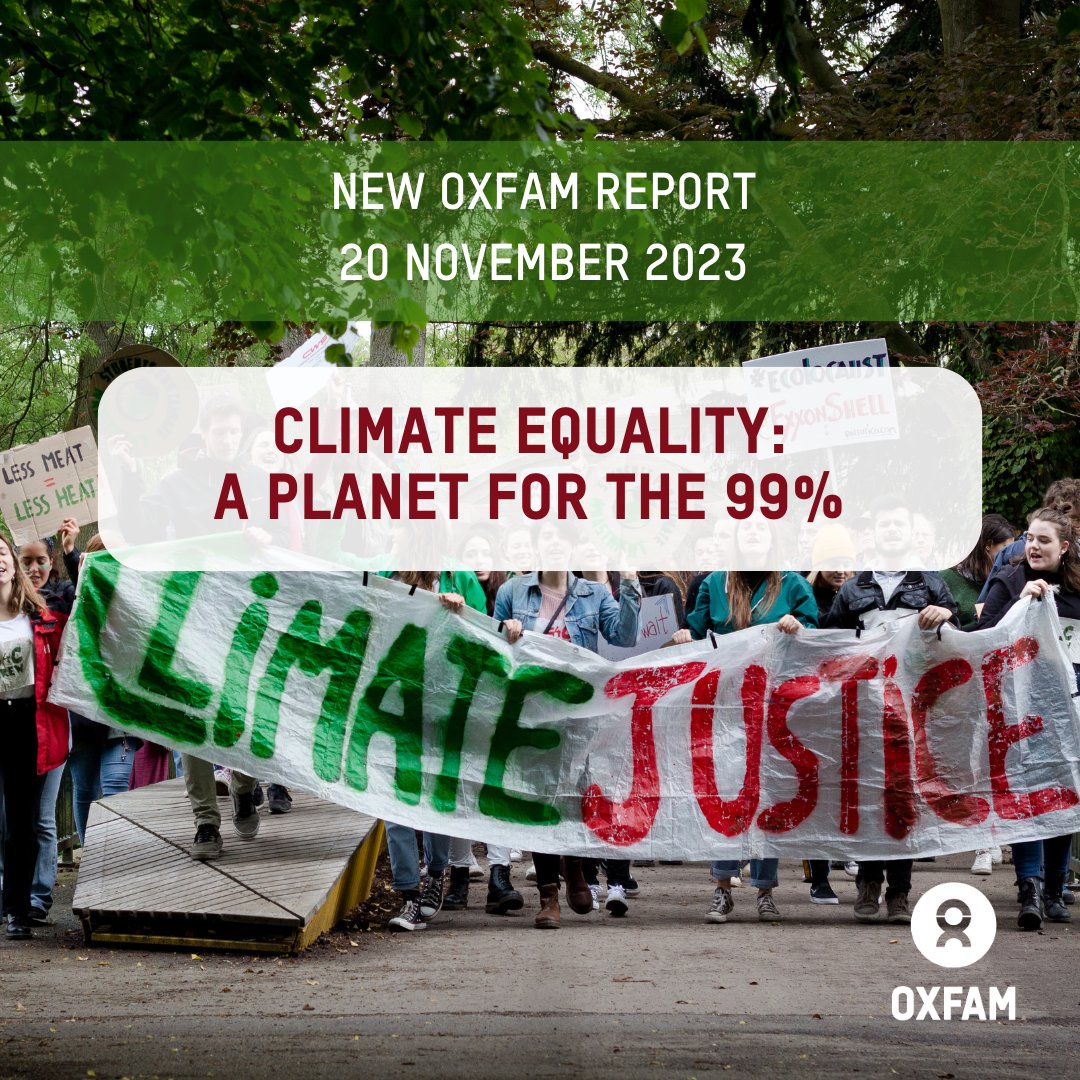 Oxfam International Media Team (@newsfromoxfam) on Twitter photo #MarkYourCalendar <a href="/Oxfam/">Oxfam International</a> will publish new research about the carbon pollution of the super-rich ahead of #COP28 on 20 November.
Contact annie.theriault@oxfam.org for an embargoed copy of the press release and report.
#MakeRichPollutersPay #MarkYourCalendar <a href="/Oxfam/">Oxfam International</a> will publish new research about the carbon pollution of the super-rich ahead of #COP28 on 20 November.
Contact annie.theriault@oxfam.org for an embargoed copy of the press release and report.
#MakeRichPollutersPay
