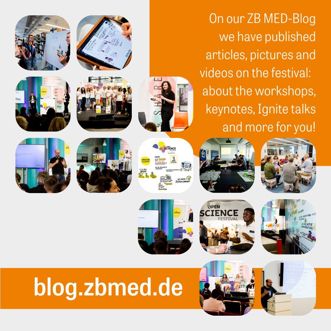 Last July, we had the great pleasure of organising the #OpenScience Festival #OSF2023DE - together with <a href="/UniCologne/">Universität zu Köln</a> <a href="/unibibkoeln/">USB Köln</a> <a href="/CECAD_/">CECAD Cologne</a> .
In case you missed it or want to recall it: On our Blog we have published some articles, pictures, videos and more:
t1p.de/ma1zb