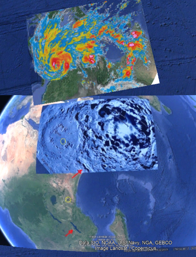 GaiaTheia's tweet image. #anodecathode Lake Victoria and Madagascar
Same pattern also on weather/ precipitation maps