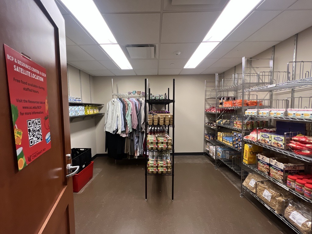 The holidays are approaching and we know food and supplies can be scarce. UC's Bearcats Pantry has opened a new location with CECH – the Student Success Center, located in suite 360 in Teachers-Dyer Complex.