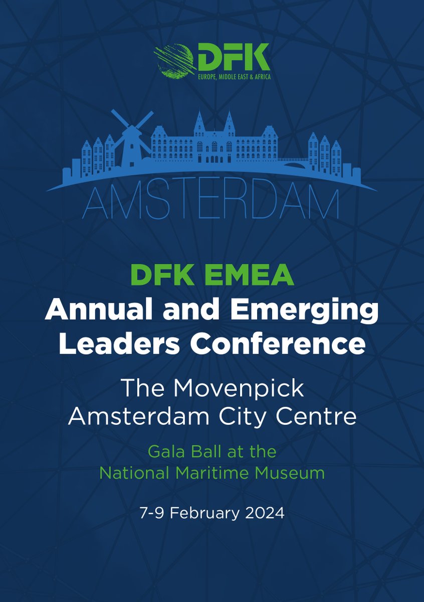 Calling all DFK members! Registration for the DFK EMEA Annual &amp; Emerging Leaders Conference 2024 is now open! 

For more information and to register - lnkd.in/epa9zDwH

hashtag#dfkamsterdam2024 hashtag#thedfkdifference