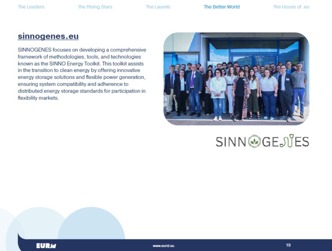 🎉 Exciting News! 🎉
We are thrilled to announce that sinnogenes.eu has made it to the FINALS of the prestigious .eu Web Awards! Stay tuned for updates as the winners will be announced at the Ceremony held on 16 November 2023 in Brussels! #2023euWA
<a href="/EUregistry/">EURid</a>