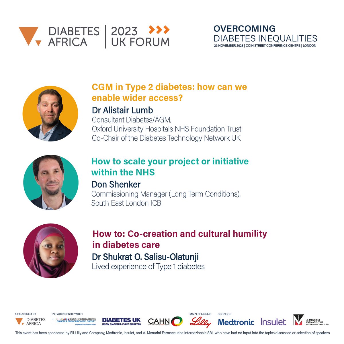 Limited amount of tickets remaining!

If ever there was a time to address diabetes inequalities among Black, African and Caribbean populations in the UK, it is certainly now.

You can buy tickets on our ticket tailor page: buytickets.at/diabetesafrica…

Let's act together.