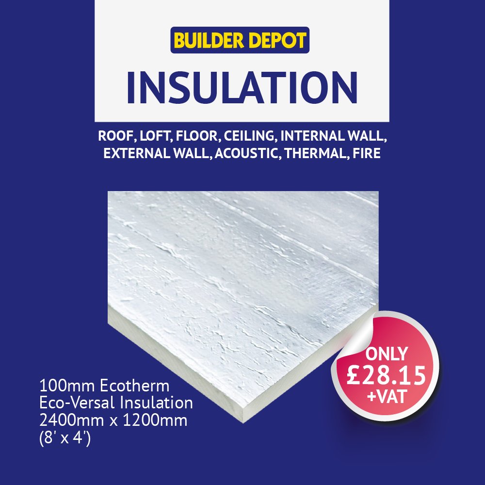 With a 1/4 of heat lost through an uninsulated home, now is the perfect time to invest in Ecotherm’s Insulation🔥 Ideal for roofs, floors walls & ceilings, this specialised foam will pay for itself many times over.

builderdepot.co.uk/100mm-ecotherm…

#insulation #thermalinsulation