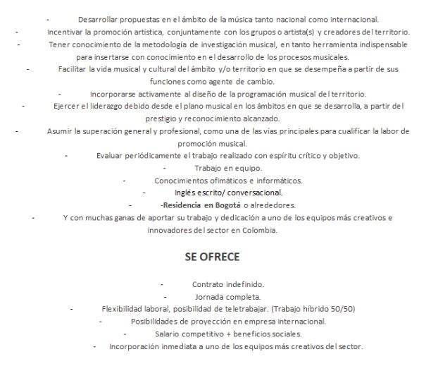Postúlese! Promotorx/Booking-Manager (Bogotá)
linkedin.com/jobs/view/3763…