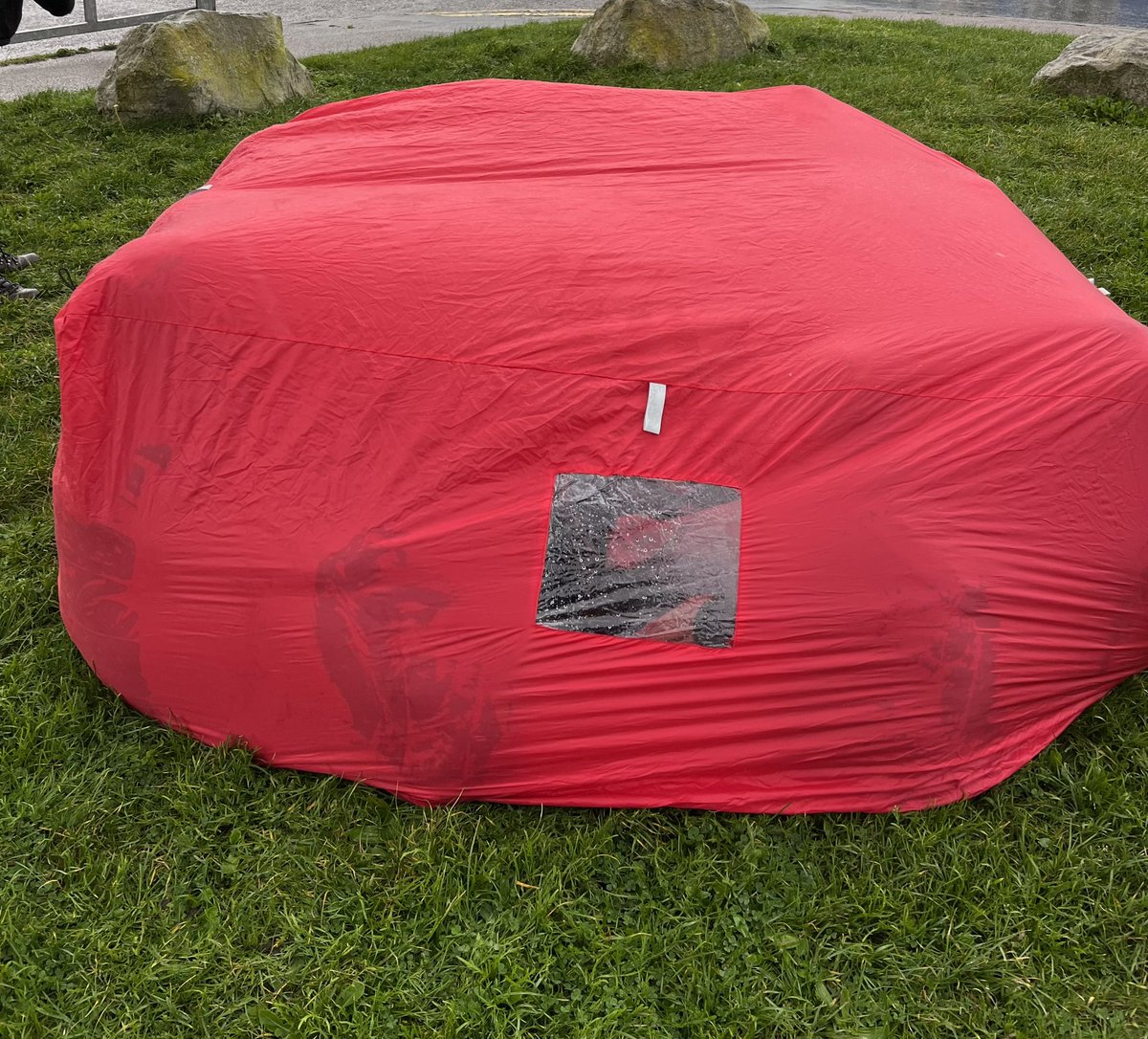 RodwellSam's tweet image. Possibly the worst weather yet at beach school! The Bothy Bag worked well though while we waited for our bus home!