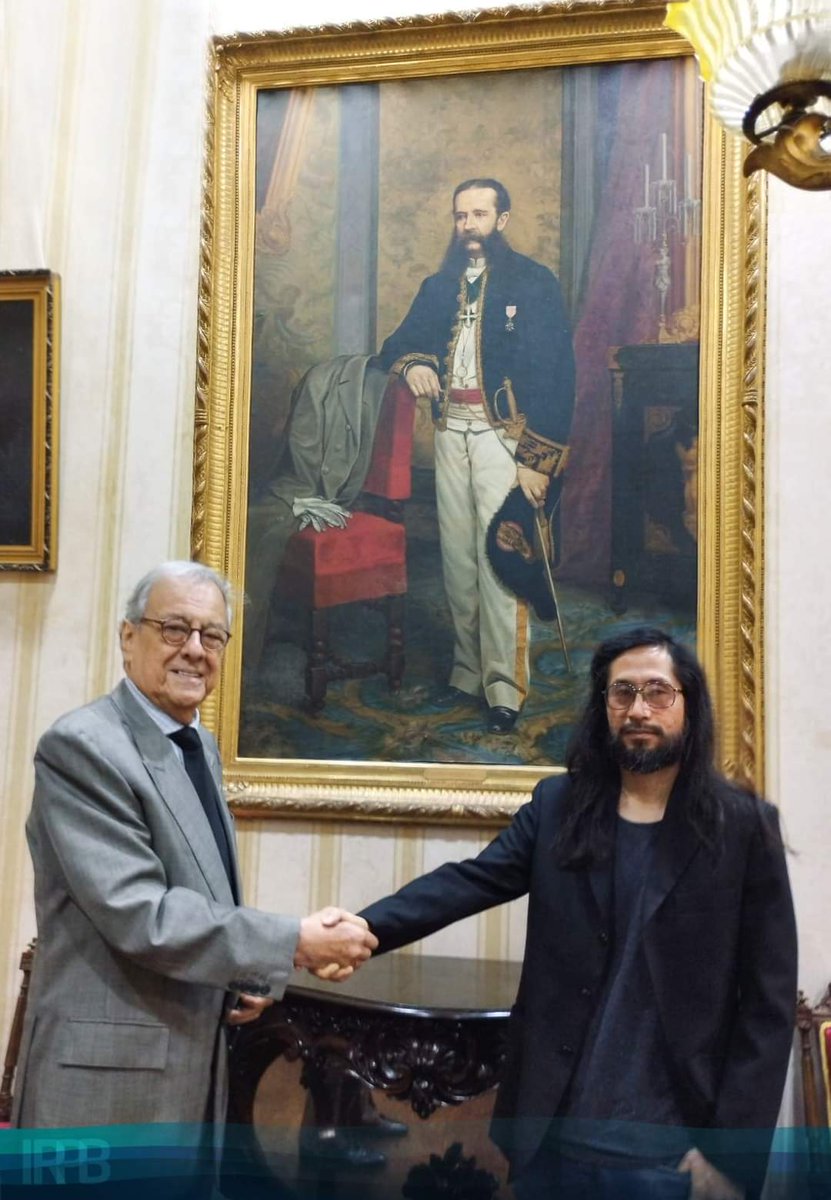 RaulPorrasUNMSM's tweet photo. El Director Ejecutivo del Instituto Raúl Porras Barrenechea, Centro de Altos Estudios y de Investigaciones Peruanas, Embajador Luís Mendívil-Canales recibió en dicho local, el viernes 11 de noviembre pasado, al docente doctor Miguel Ángel Vallejo Sameshima. (1/3) https://t.co/DbrBGWZu55