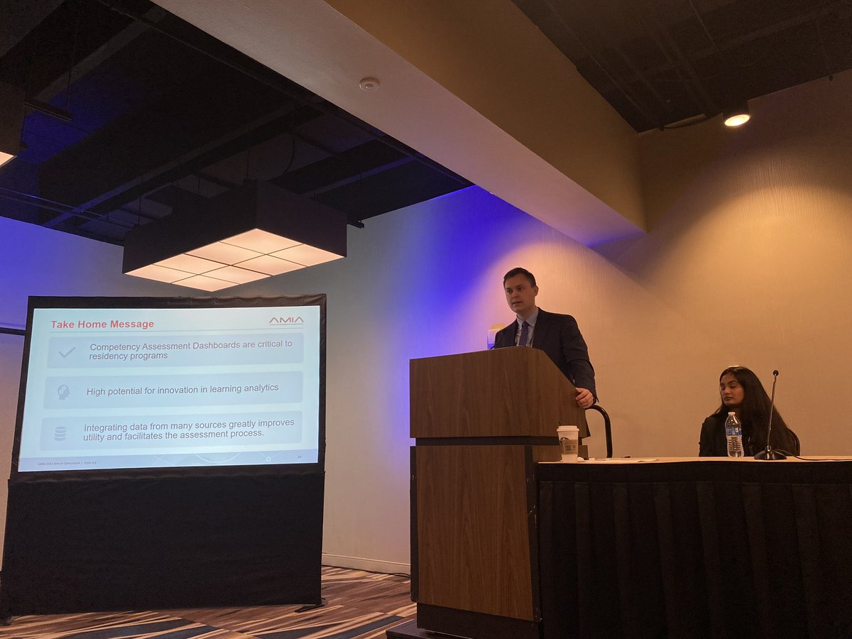 Scott Vennemeyer (@scottvennemeyer) on Twitter photo Huge potential for innovation in learning analytics for resident physicians at #AMIA2023! Our System Demonstration shared progress on our Internal Medicine Competency Assessment Dashboard. Work supported and guided by <a href="/CincyIM/">Eric Warm</a> <a href="/miknoppmd/">Michelle I. Knopp, MD</a> <a href="/Midwest_MedPeds/">Benjamin Kinnear</a> <a href="/dannytywu/">Danny T.Y. Wu, PhD, MSI, FAMIA</a> and others! Huge potential for innovation in learning analytics for resident physicians at #AMIA2023! Our System Demonstration shared progress on our Internal Medicine Competency Assessment Dashboard. Work supported and guided by <a href="/CincyIM/">Eric Warm</a> <a href="/miknoppmd/">Michelle I. Knopp, MD</a> <a href="/Midwest_MedPeds/">Benjamin Kinnear</a> <a href="/dannytywu/">Danny T.Y. Wu, PhD, MSI, FAMIA</a> and others!