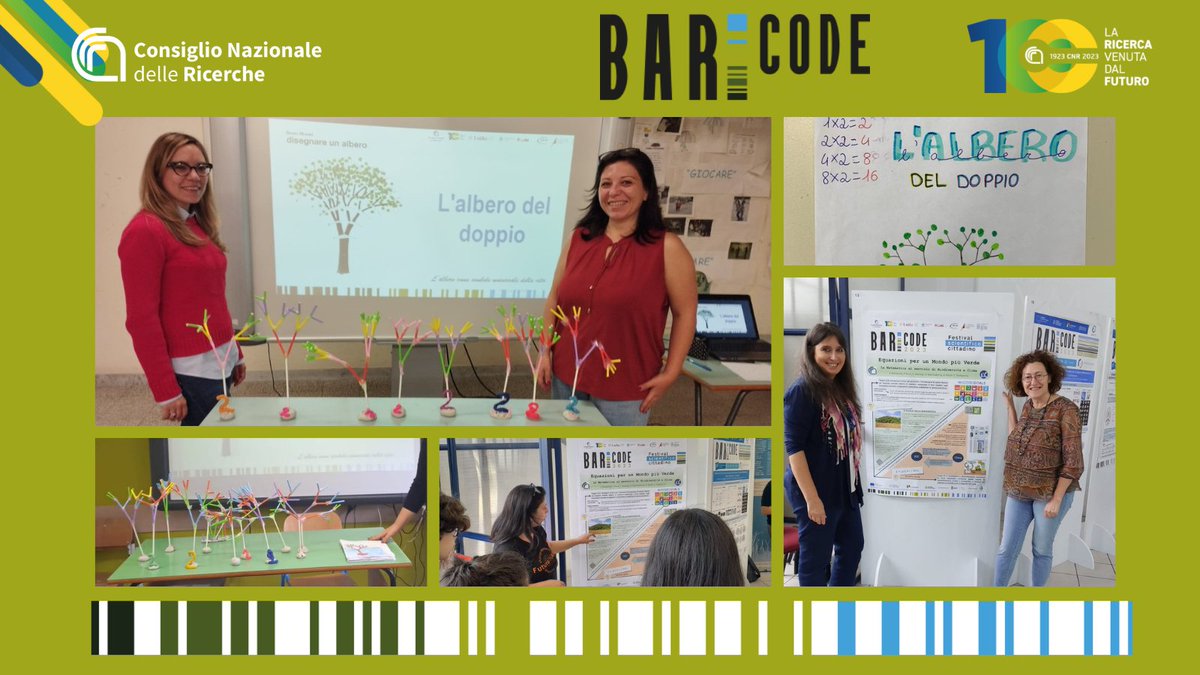 CNRIAC's tweet photo. Anche il #cnr_iac con Angela Monti, @_angela_mar , Carmela Marangi, Fasma Diele e @Futuro_InArea è stato al #BariCode2023 con un poster e un laboratorio didattico per la #scuola. https://t.co/y20bbte4RF @CNRsocial_ https://t.co/dWfR282EyX