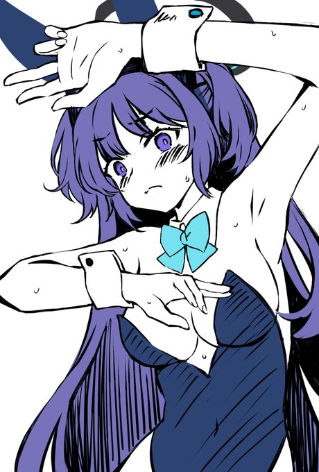 バニーユウカ!#今日の参考ポーズ #ブルアカ 