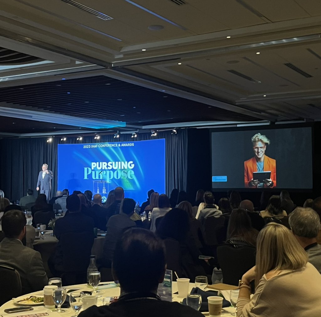 Is your company embracing #ArtificialIntelligence? Best-selling author and speaker <a href="/AndrewDavis/">Andrew Davis</a> schools us on benefits and watchouts of AI (with a cameo by his AI alter ego). #inhouseagency #IHAFConference