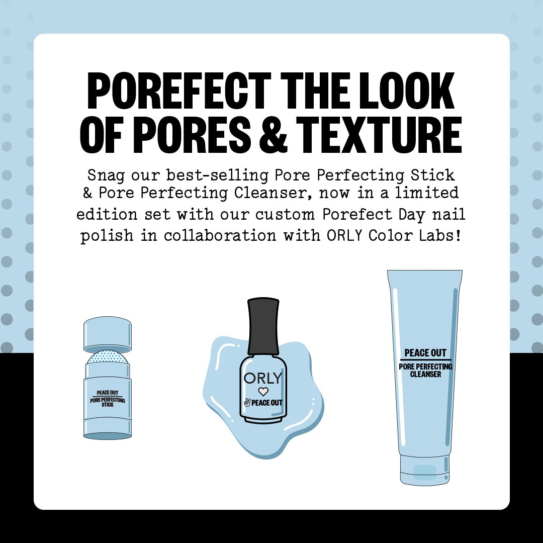 A pore-fect bundle for a pore-fect YOU! We've partnered with our besties at @OrlyColorLabs to bring you the Porefect Bundle for just $50 ($69 value)! 😍🙌 

Available for a limited time on peaceoutskincare.com ✌️

#PeaceOutSkincare #OrlyColorLabs #HolidayBundles