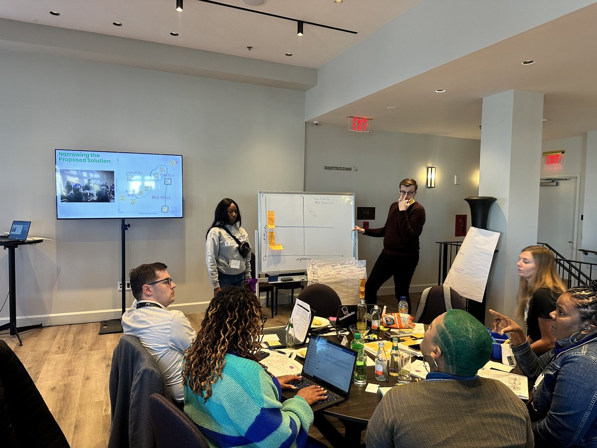 <TODAY> Our School Design Team inclusive of students is engaging in a STEPBACK to analyze data of our model implementation. We are diving into Strong Mission & Culture and Youth Voice & Choice! @DcpsLab @XQAmerica @dcpublicschools