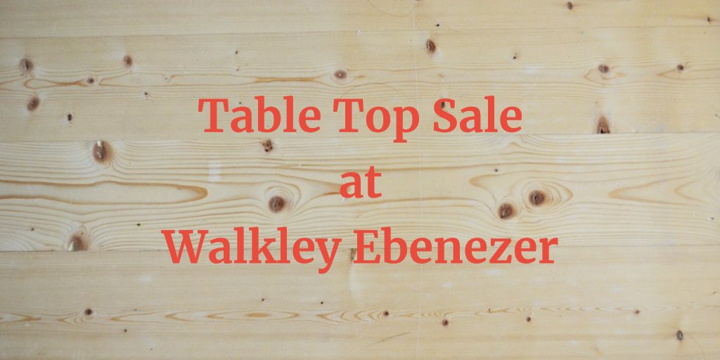 We're having a Table Top Sale on Saturday 25th November 2023 between 10 am and 2pm!  Come along for:
- Books
- Bric-a-brac
- Handmade gifts
- Cards
- Refreshments

All welcome! #Walkley #Sheffield