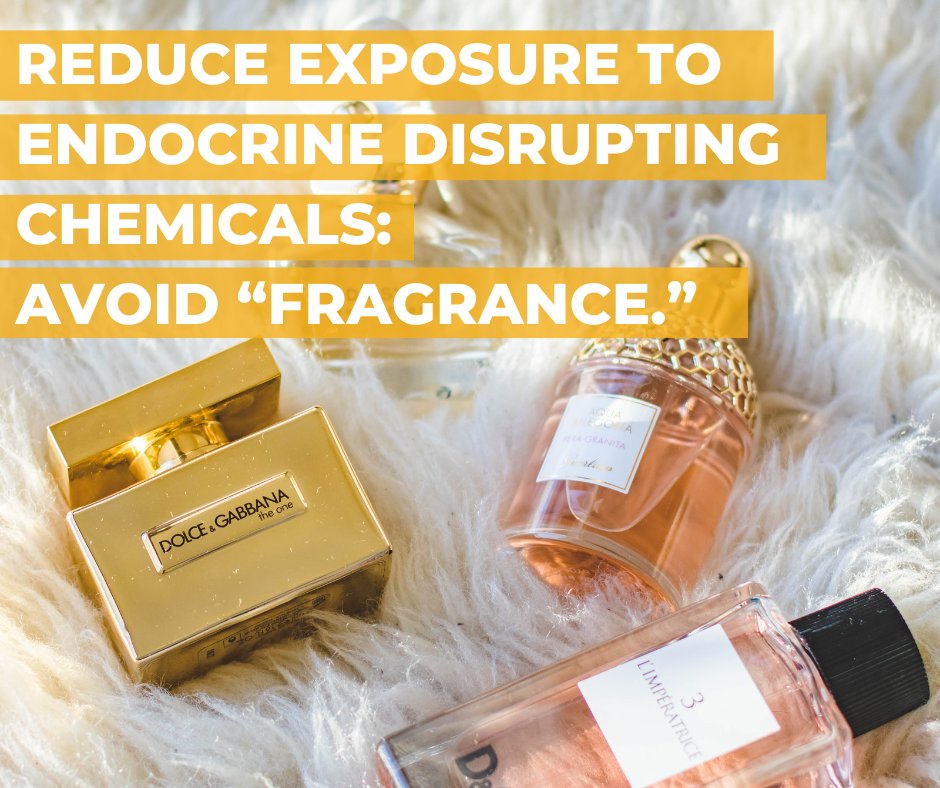 From #candles to doggy poop bags, #fragrance is everywhere. Opt for #fragrancefree (not just 'unscented') to reduce exposure to #EndocrineDisruptingChemicals. Download our FREE eBook for 12 more ways to minimize exposure: bit.ly/47dCzcT 👈 #endocrinedisruptors #hormones
