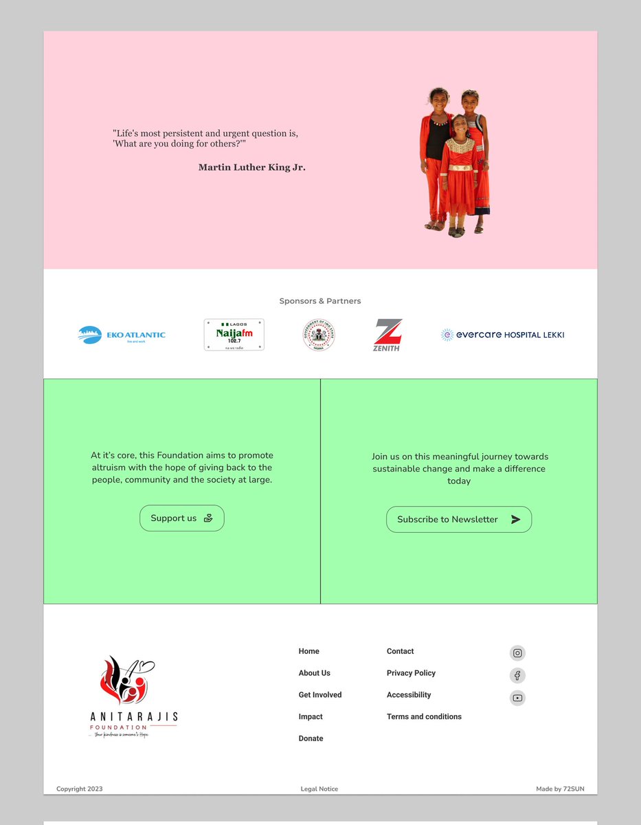 A1doSanche3's tweet image. Hey guys 👋🏾,

So here&apos;s my #WIP, a client&apos;s (NGO) website &amp;amp; it&apos;s now ready for development. 🌐 🚧

Feel free to comment your thoughts please.💡

#nocodedev #productdesign #ui #ux #buildinpublic
