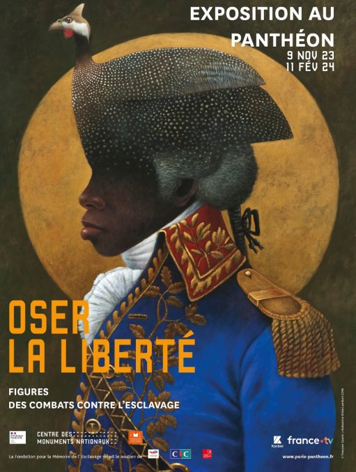 ambafranceht's tweet image. L'exposition "Oser la liberté. Figures des combats contre l'esclavage" retrace le récit de la lutte contre l'esclavage dans l'histoire de la France et celle d'Haïti. 
À découvrir au Panthéon du 9 novembre 2023 au 11 février 2024.