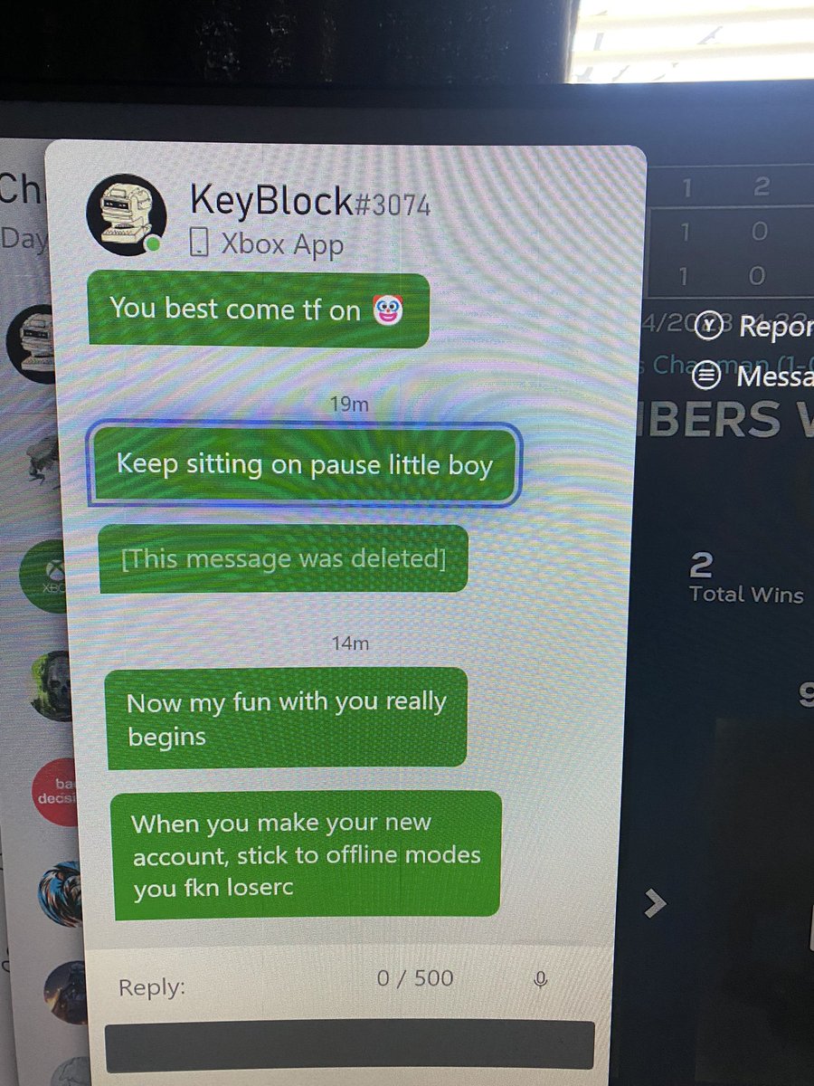 Davidnutt19's tweet photo. Wow what a super toxic player @PlayStation “Tropical_flavor7”
Creates a xbox dummy account just to harass other players 
I do not even know what this dude was talking about with a symbol? Its just a Detroit Tigers logo 
If anyone runs into this guy watch out #MLBTheShow23 https://t.co/9OefCSE4qL