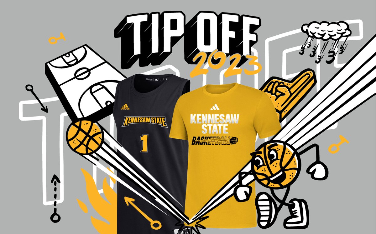 KSULicensing's tweet photo. Now that tip-off is here, the ball is in your court, shop now #GoOwls 🦉🏀 @KSUStore https://t.co/gwinpxIGfn