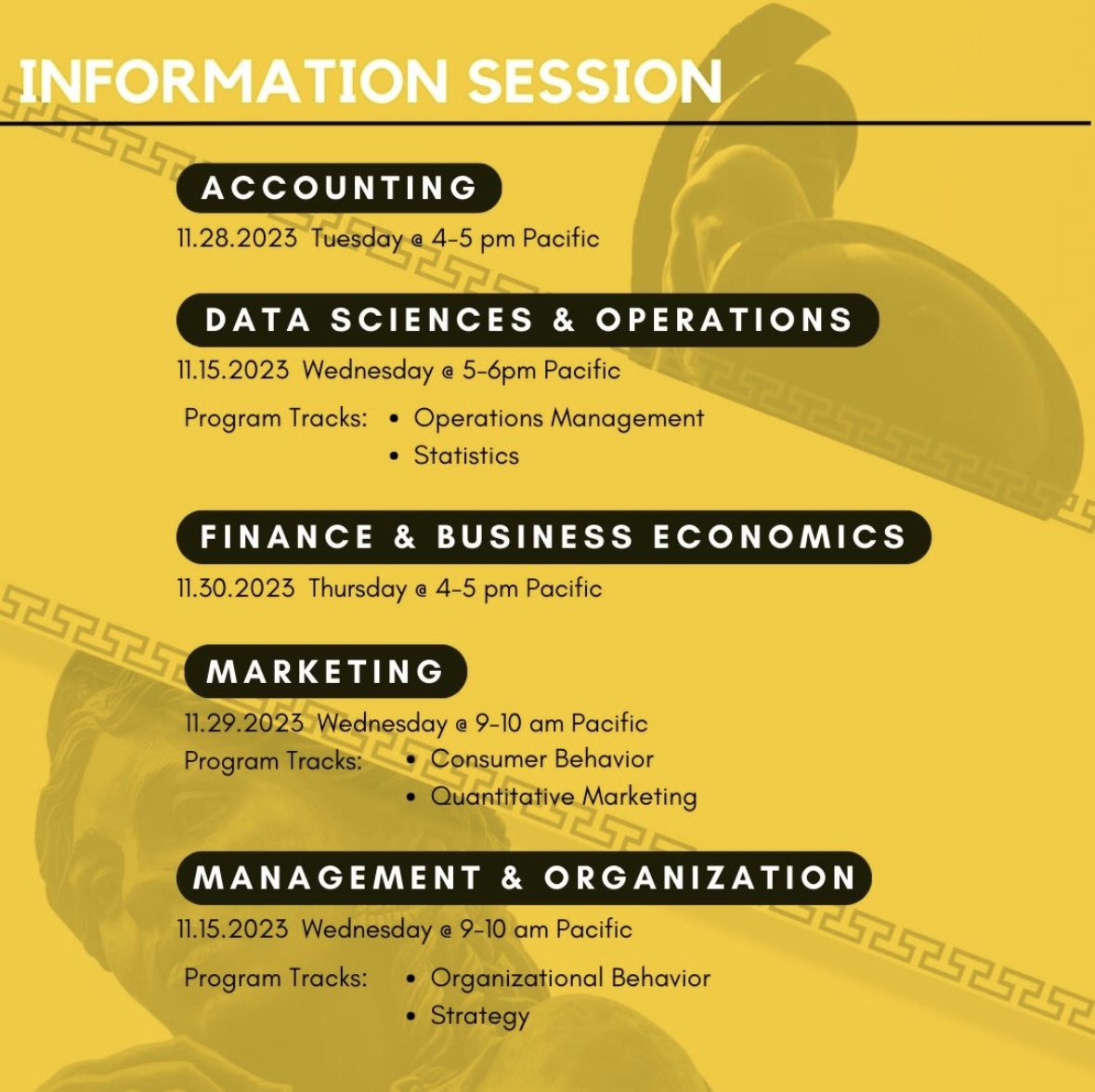 USC Marshall PhD (@uscmarshallphd) on Twitter photo Considering a PhD in Business? Want to know more about the <a href="/uscmarshall/">USC Marshall School of Business</a> PhD Program? Join us for info sessions starting this week. Tomorrow we have sessions in Management & Organization and Data Sciences & Operations! Register at: marshall.usc.edu/news-events/us… Considering a PhD in Business? Want to know more about the <a href="/uscmarshall/">USC Marshall School of Business</a> PhD Program? Join us for info sessions starting this week. Tomorrow we have sessions in Management & Organization and Data Sciences & Operations! Register at: marshall.usc.edu/news-events/us…