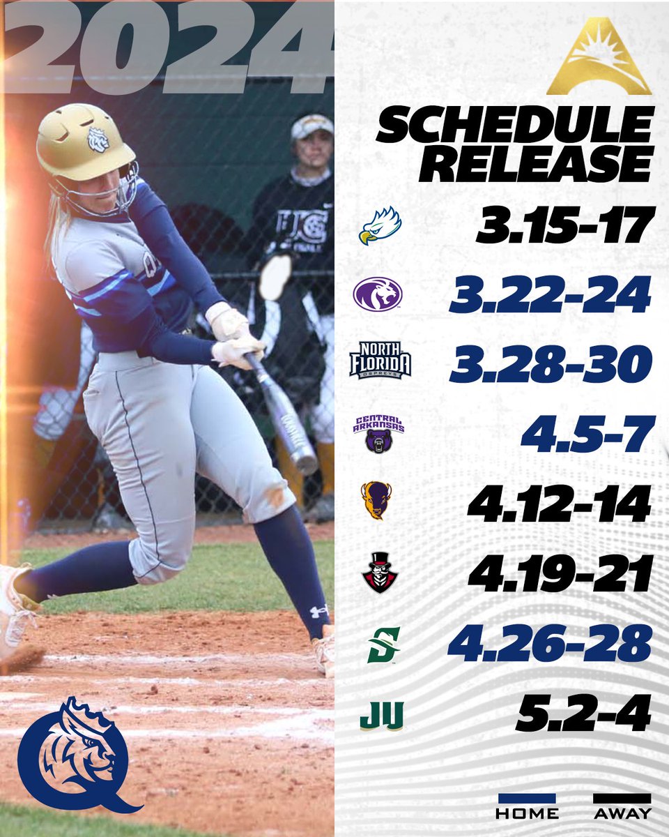 ASUN Softball๐ฅ (@asunsoftball) on Twitter photo ๐ฎ๐ฌ๐ฎ๐ฐ #๐๐ฆ๐จ๐ก๐ฆ๐ ๐๐ผ๐ป๐ณ๐ฒ๐ฟ๐ฒ๐ป๐ฐ๐ฒ ๐ฆ๐ฐ๐ต๐ฒ๐ฑ๐๐น๐ฒ - <a href="/RoyalsSball/">Queens Softball</a>
๐| asunsports.org/news/2023/11/1โฆ
#ASUNBuilt | #GoRoyals ๐ฎ๐ฌ๐ฎ๐ฐ #๐๐ฆ๐จ๐ก๐ฆ๐ ๐๐ผ๐ป๐ณ๐ฒ๐ฟ๐ฒ๐ป๐ฐ๐ฒ ๐ฆ๐ฐ๐ต๐ฒ๐ฑ๐๐น๐ฒ - <a href="/RoyalsSball/">Queens Softball</a>
๐| asunsports.org/news/2023/11/1โฆ
#ASUNBuilt | #GoRoyals
