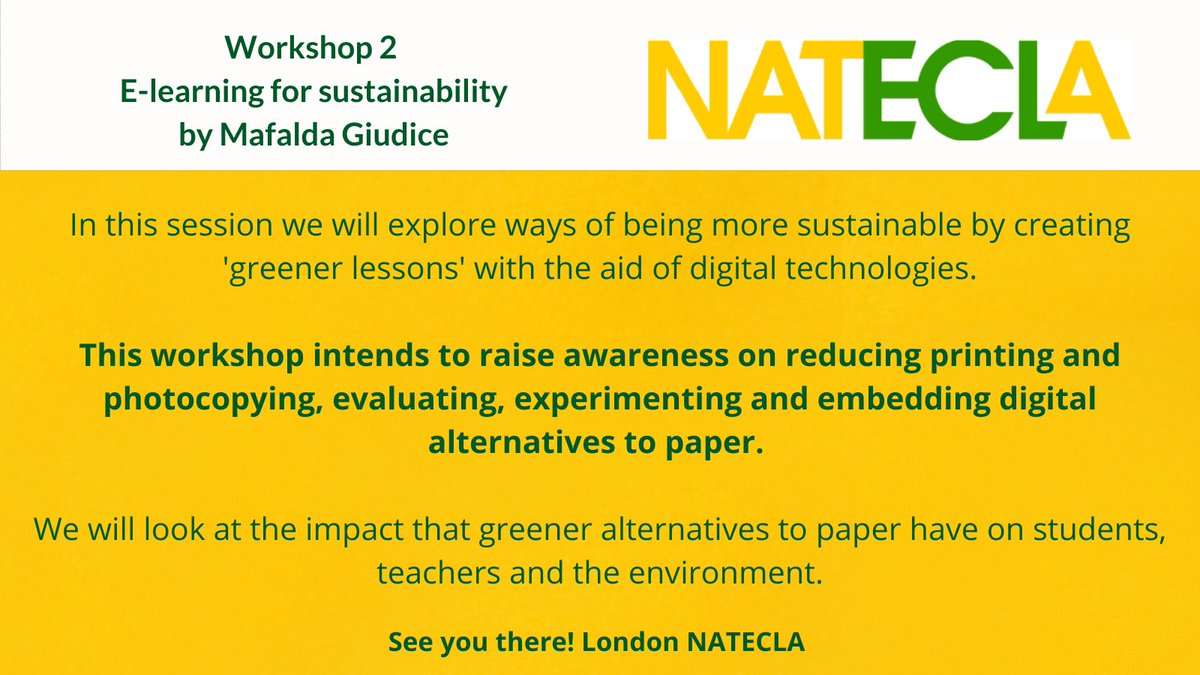 NATECLA London (@nateclaldn) on Twitter photo Save the date for our face2face conference
on Friday 1st Dec (10-2)
"Digital technologies: Friend or Foe?’
City Lit, 1 - 10 Keeley Street, WC2B 4BA
We are capped at 40, so book now: bit.ly/London-Dec2023
<a href="/NATECLA/">NATECLA National Centre</a> <a href="/NateclaEast/">NATECLA East Of England</a> <a href="/NATECLA_NW/">NATECLA NW Branch</a>
#ESOLchat #ESOL <a href="/GiudiceMafalda/">Mafalda Giudice</a> Save the date for our face2face conference
on Friday 1st Dec (10-2)
"Digital technologies: Friend or Foe?’
City Lit, 1 - 10 Keeley Street, WC2B 4BA
We are capped at 40, so book now: bit.ly/London-Dec2023
<a href="/NATECLA/">NATECLA National Centre</a> <a href="/NateclaEast/">NATECLA East Of England</a> <a href="/NATECLA_NW/">NATECLA NW Branch</a>
#ESOLchat #ESOL <a href="/GiudiceMafalda/">Mafalda Giudice</a>