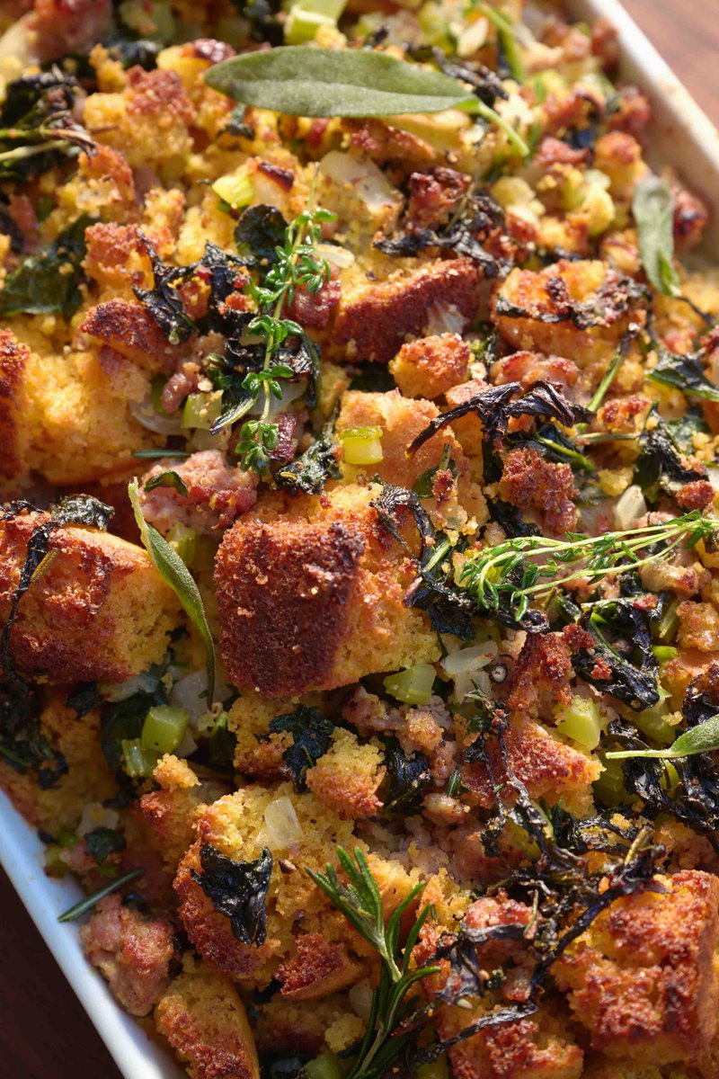 My favourite Thanksgiving dish is sausage and cornbread stuffing. I put the recipe below. What's yours?

taste.com.au/recipes/sausag…