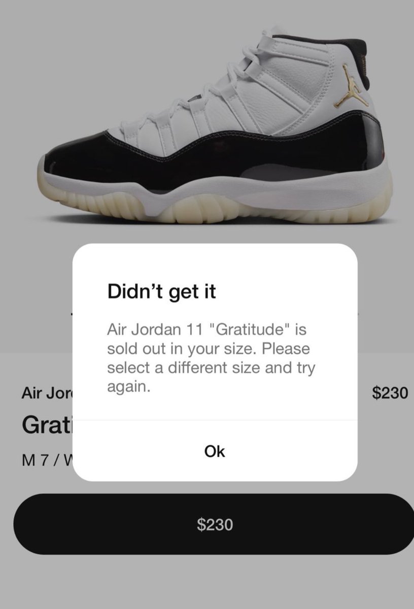 SnkrsStock's tweet photo. Low stock ? https://t.co/idJozuvTYZ