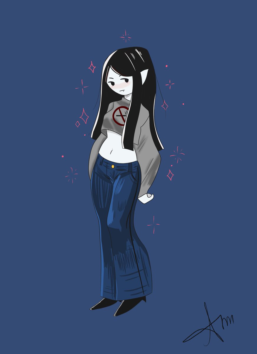 mnrpixu's tweet photo. What do you think about my Marceline? 
#adventuretimefanart #adventuretime #procreat #art #artist https://t.co/G399RYFoql