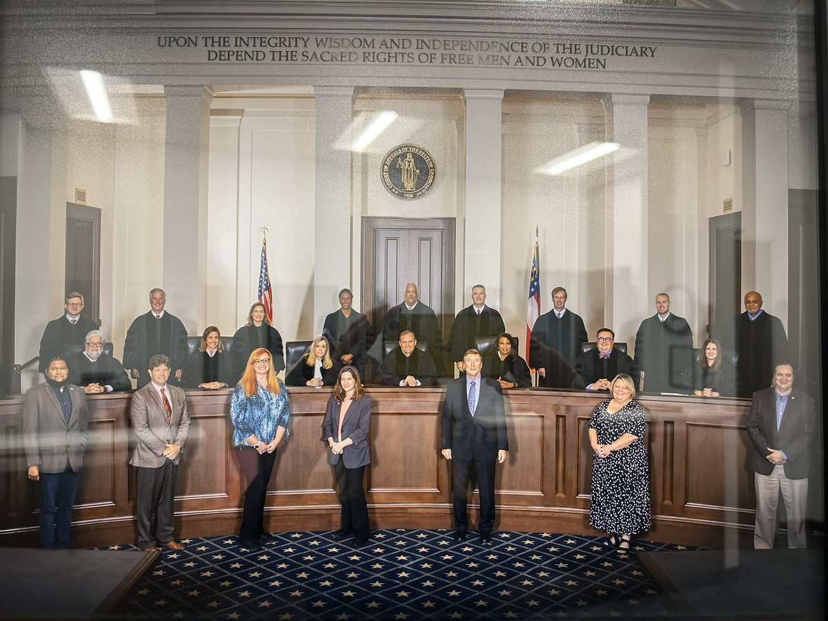 So the website always shows the Judges pictures but this one includes some of our important staff - the ones who make the place run! <a href="/AppealsCourtGA/">AppealsCourtGA</a>