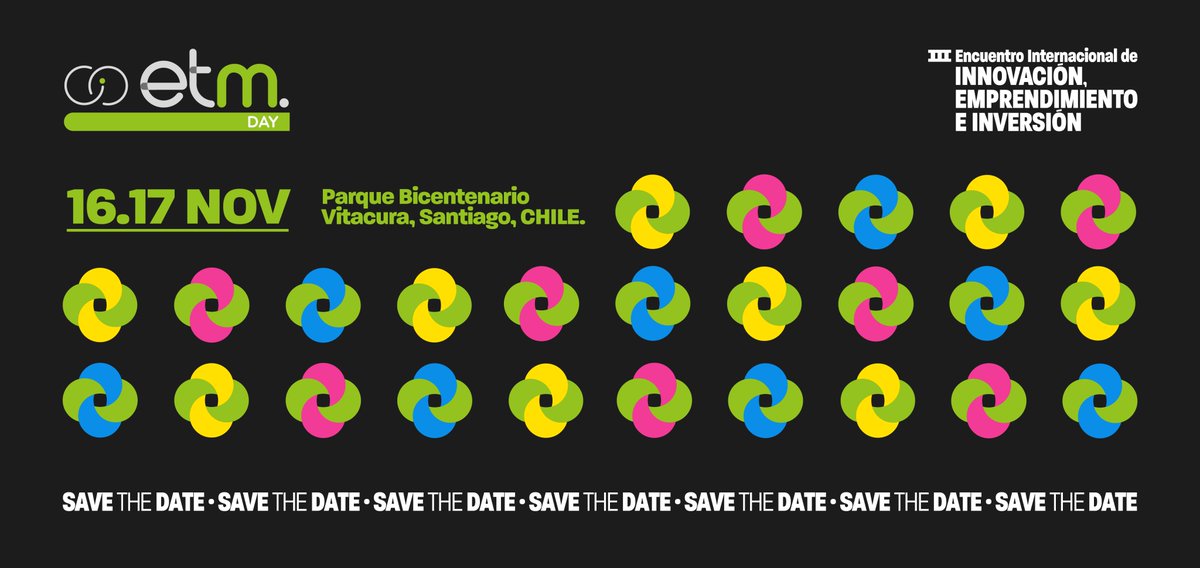 Santiago, save the date!! This Thursday and Friday our CRO, Micaela Suárez, will be representing us at this incredible event!!! Join the companies, investors and mentors that will be attending the #ETMday and meet us there 😉
You can get your tickets here: etmday.org
