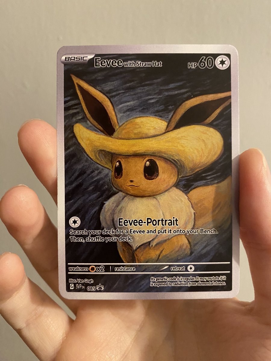 🖼️ CUSTOM CARD GIVEAWAY 🖼️ 

Win this Eevee with Straw Hat! 👒

✅ Repost and like
✅ Follow <a href="/PokeTCGiveaways/">Pokemon Giveaways</a>

🗓️ Winner drawn on 28th November

#PokemonTCG | #PokemonGiveaways