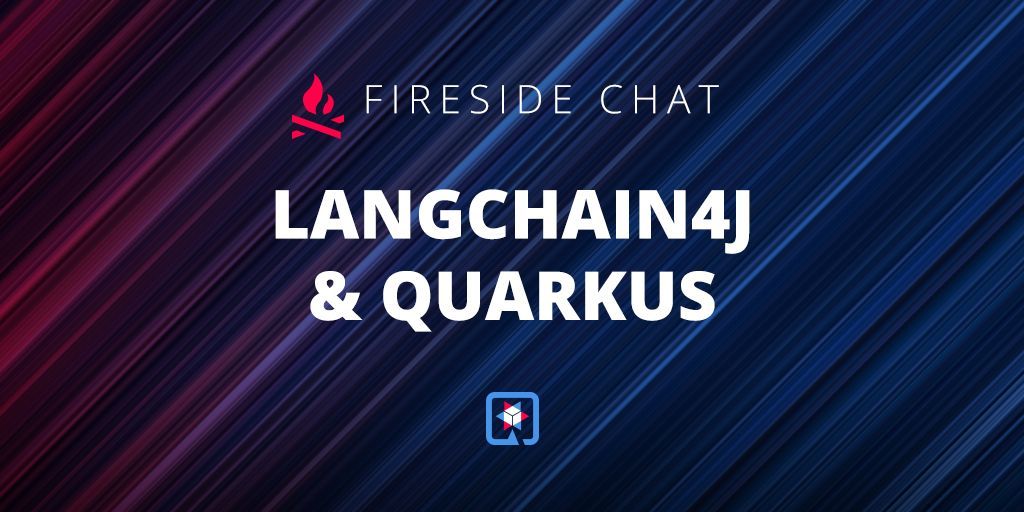 Join us on Thursday,  November 16th at 10CET, for a fireside chat about Langchain4j. 

buff.ly/49z9fiI