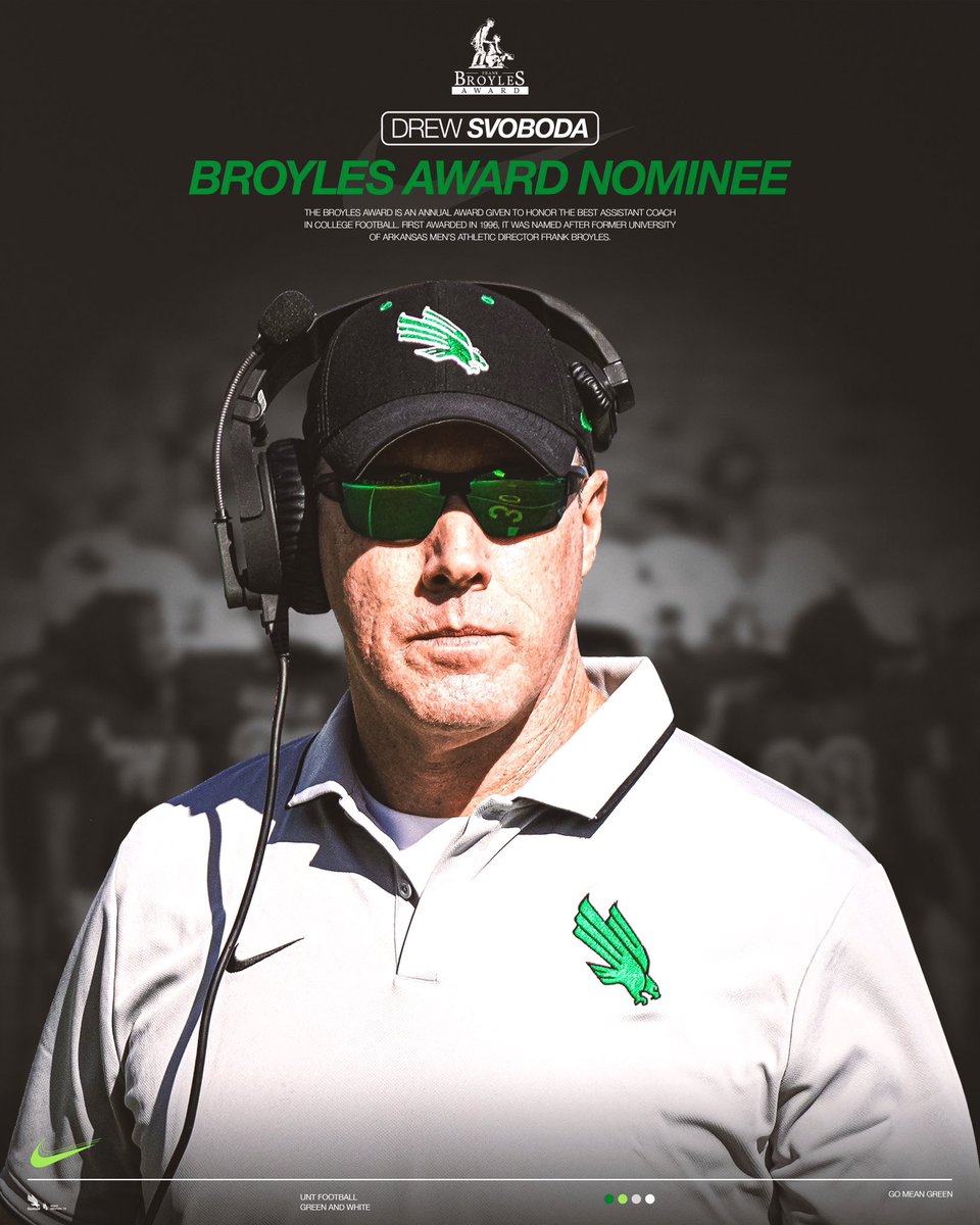 Congratulations <a href="/CoachSvoboda/">Drew Svoboda</a> on being nominated for the 2023 Broyles Award, honoring CFB's top assistant coach! 🏆

#GMG🦅