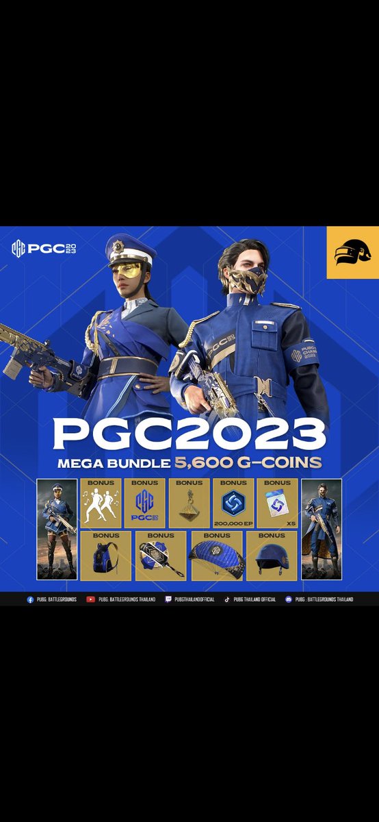 🔥🔥Giving away one PGC Mega Bundle🔥🔥

How to Enter:

Follow <a href="/_Sm4llT4lk/">Sm4llT4lk</a> 

Retweet 

Tag 2 friends 

Winner will be drawn at 20. November 👀🔥🔥

#PGC2023 #PUBG #hype