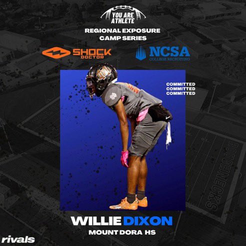 Willie Dixon (@_willie_dixon) on Twitter photo I will be attending regional exposure camp series <a href="/youareathlete/">You Are Athlete</a> <a href="/ncsa/">NCSA College Recruiting</a> <a href="/ShockDoctor/">Shock Doctor</a> <a href="/PrepRedzoneFL/">Prep Redzone Florida</a> <a href="/prepprospect1/">The Prep Prospect Report</a> <a href="/hutch_coach/">CoachHutch</a> <a href="/MDCanes19/">MDHurricaneFB</a> <a href="/larryblustein/">Blustein Recruiting</a> I will be attending regional exposure camp series <a href="/youareathlete/">You Are Athlete</a> <a href="/ncsa/">NCSA College Recruiting</a> <a href="/ShockDoctor/">Shock Doctor</a> <a href="/PrepRedzoneFL/">Prep Redzone Florida</a> <a href="/prepprospect1/">The Prep Prospect Report</a> <a href="/hutch_coach/">CoachHutch</a> <a href="/MDCanes19/">MDHurricaneFB</a> <a href="/larryblustein/">Blustein Recruiting</a>