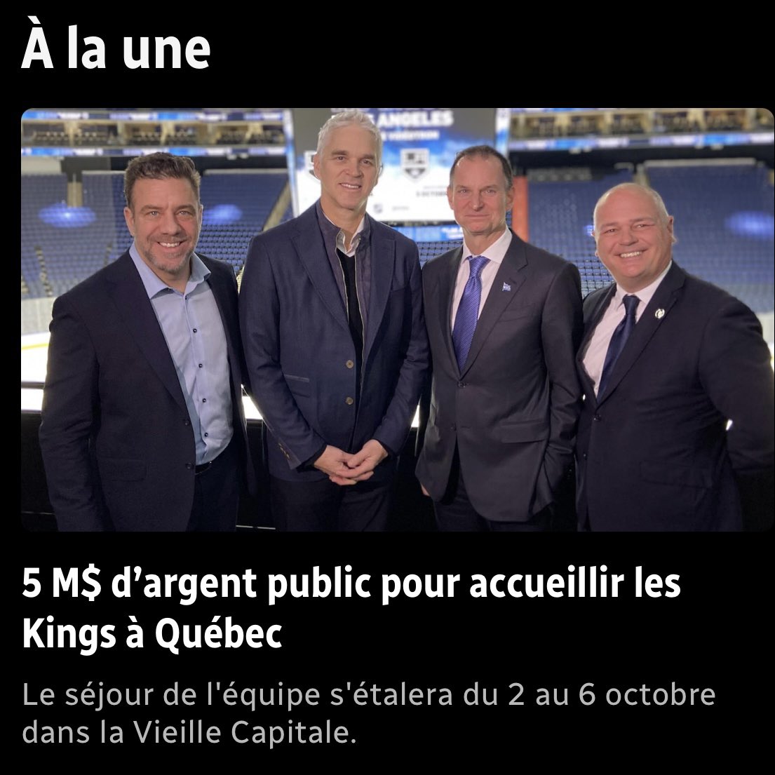 ThomasGerbet's tweet photo. « Les banques alimentaires demandent toujours 8 millions de $. Des milliers de Québécois ont faim. C’est plus important que deux parties de hockey », écrit le député libéral Greg Kelley au ministre des Finances du Québec Éric Girard. Contexte : https://t.co/iIhvwhNvnf #polqc https://t.co/oHdz4I0BQq