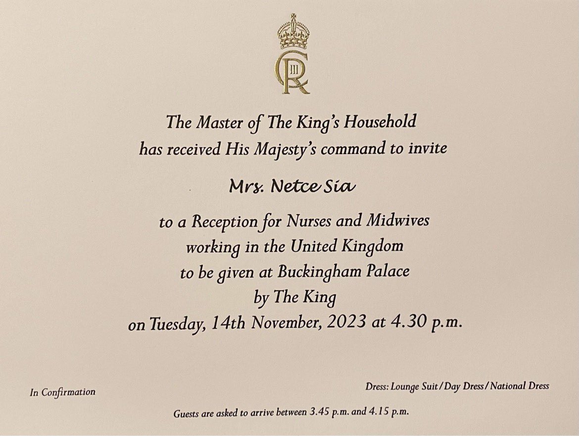 UHSussex_IRTeam's tweet photo. Let’s all cheer for our incredible Mrs. Netce Sia! 🎉 She has been personally invited by The King to a prestigious reception for nurses and midwives at Buckingham Palace 🏰👑

Ma’am Netce, thank you for your hard work and passion in service and we couldn’t be prouder. 🌈✨ https://t.co/fmYzcIxAgV