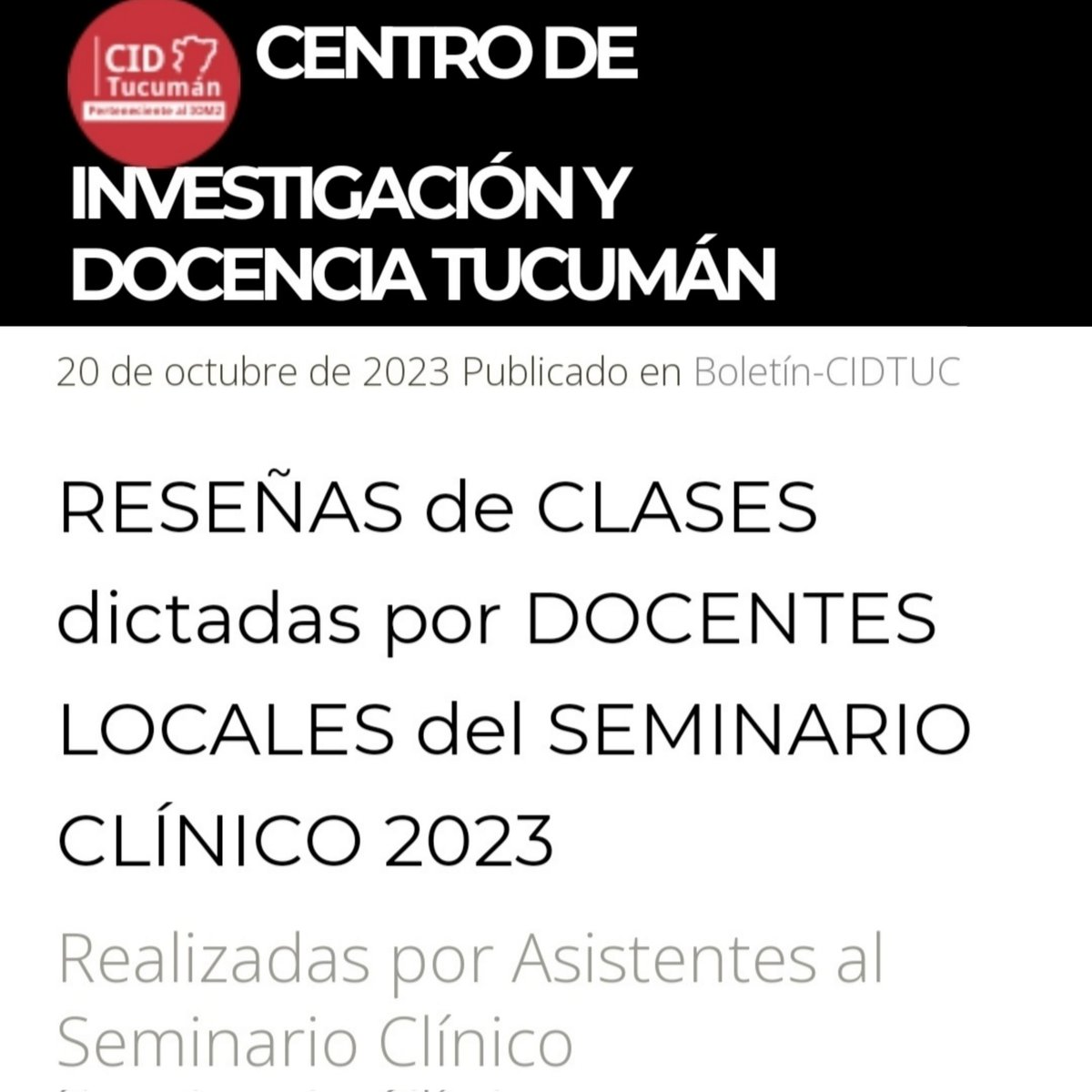 CID TUCUMÁN tweet media