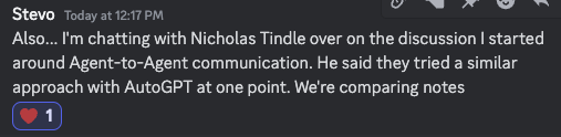 In the spirit to be grateful for the little things: This is the value provided by AI Engineering Community: Discussing technical challenges and helping each other with similar things that have multi-company interest.