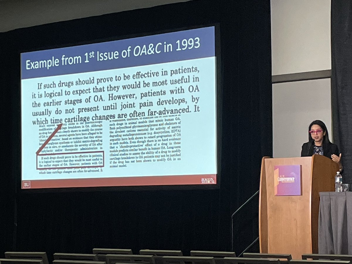 @Tuhina_Neogi delivers the Roy Altman RRF Memorial lecture -cites Dr Altman highlighting the need to intervene in early stages of disease in the first issue of @OACJournal @RheumResearch