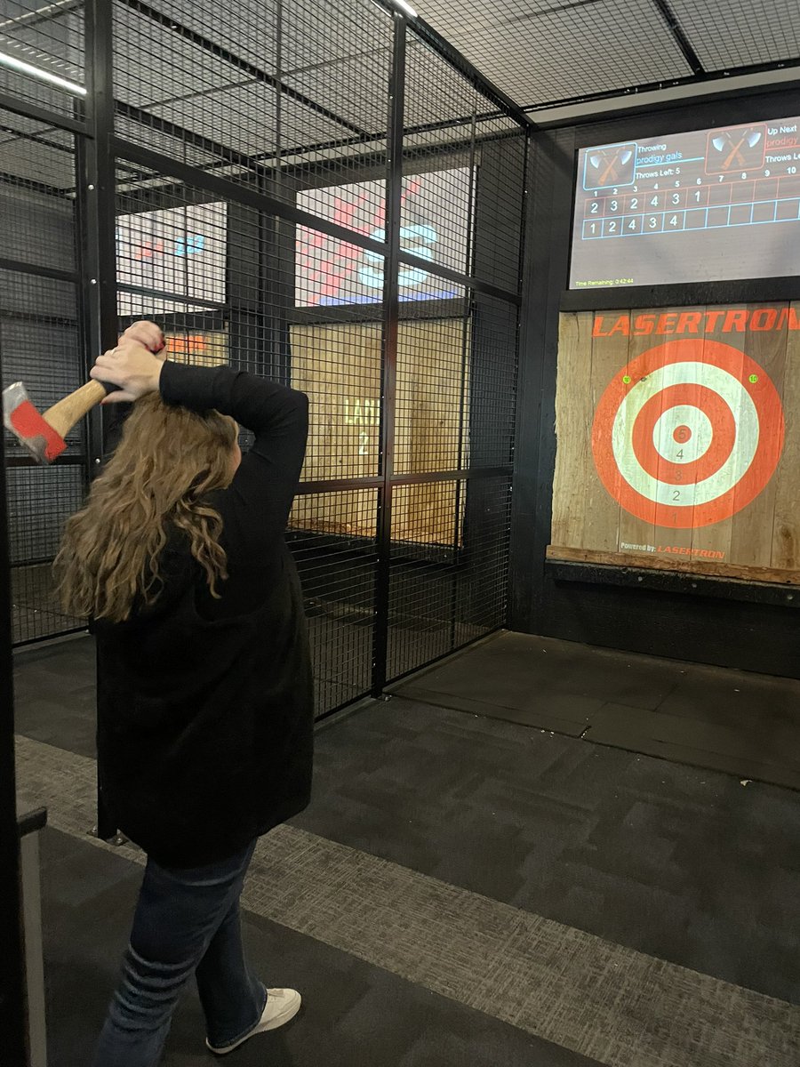 Prodigy_Search's tweet image. Got our week off to a great start with a staff outing at Supercharged Entertainment. All had fun getting out with our team and enjoying some friendly competition.

Go-karts, axe throwing, arcade games, and more!