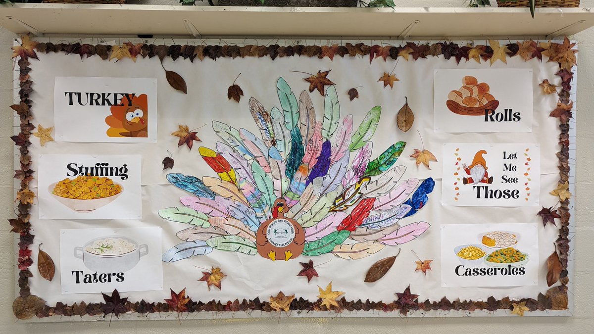 NevinsCreates's tweet photo. We at #NevinsInc have a lot to be thankful for. Each feather on the turkey was done by a participant or staff member and it includes what they are thankful for. 

Later today, we'll be kicking off our #GivingTuesdayCLT campaign!

What will YOU create today?

#NevinsCreates https://t.co/rOl6l2pVrG